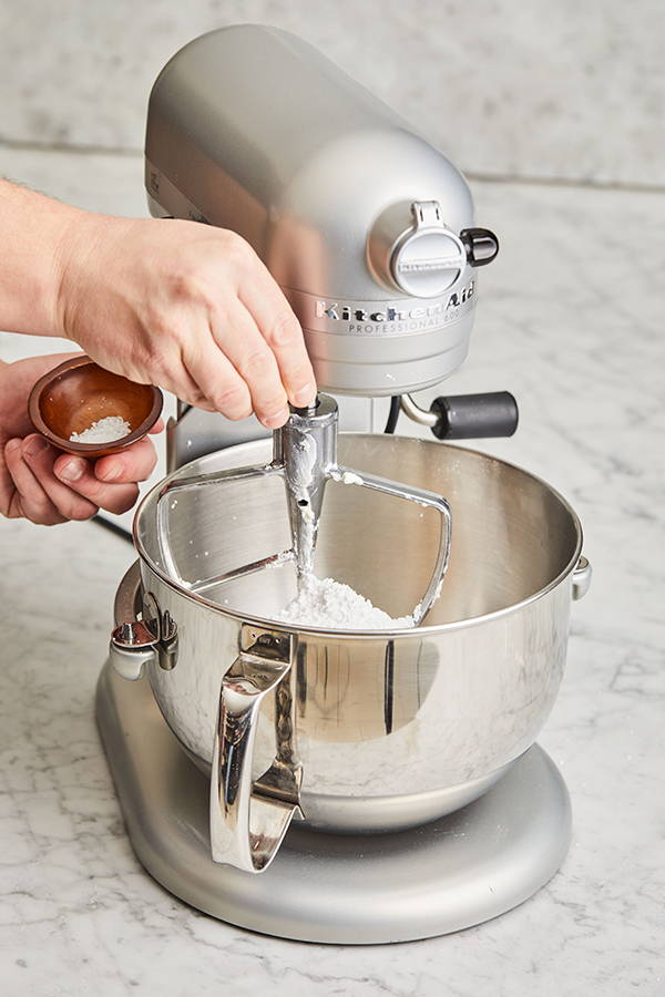 salt added to stand-mixer