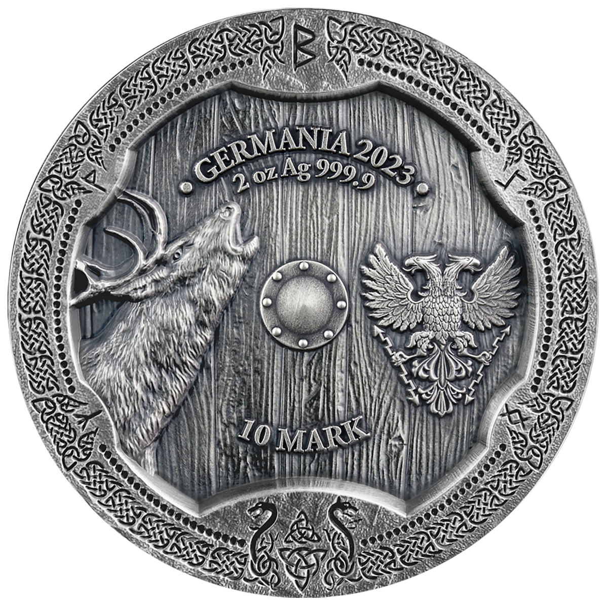 Germania Mint 2023 Valkyries Ostara 2 oz Silver Ultra High Relief