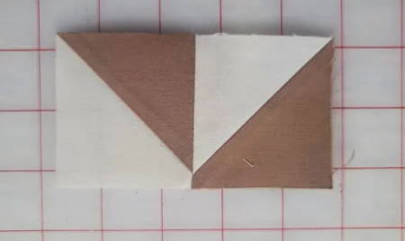Quilt Block with Noticeable Crease on the Front
