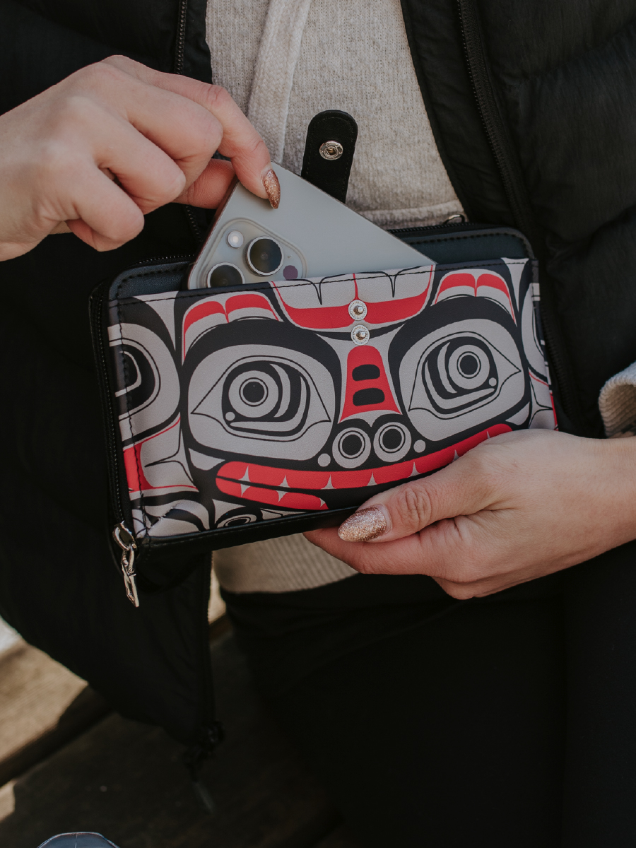 Matriarch Bear Smartphone Crossbody Bag by Morgan Asoyuf