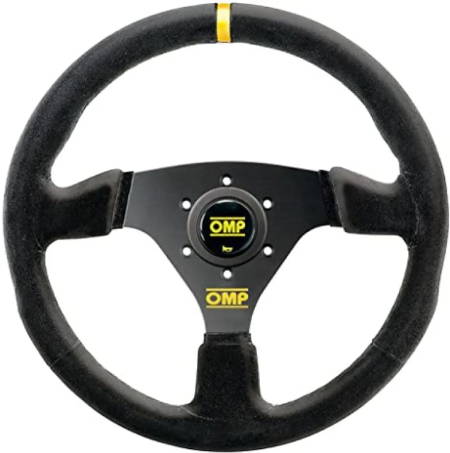 Photo of OMP steering wheel, uninstalled.