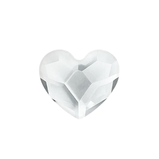 April Diamond Heart Birthstone Crystal