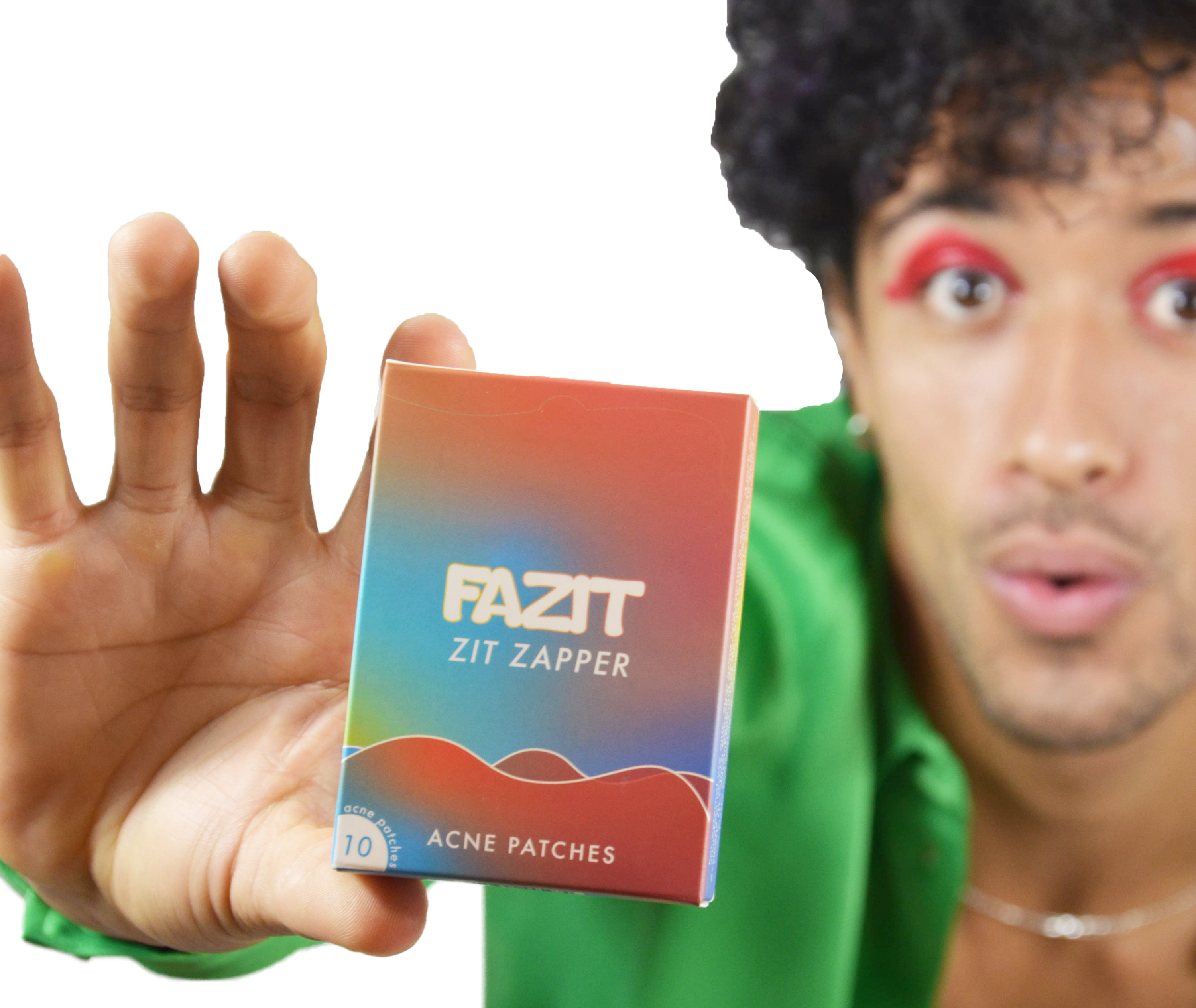 image of someone holding the zit zapper box