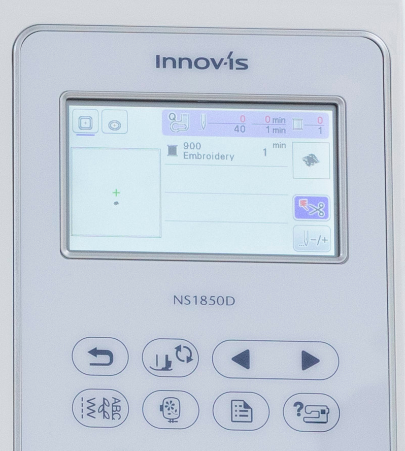 Brother NS1850D Sewing and Embroidery Machine LCD Display