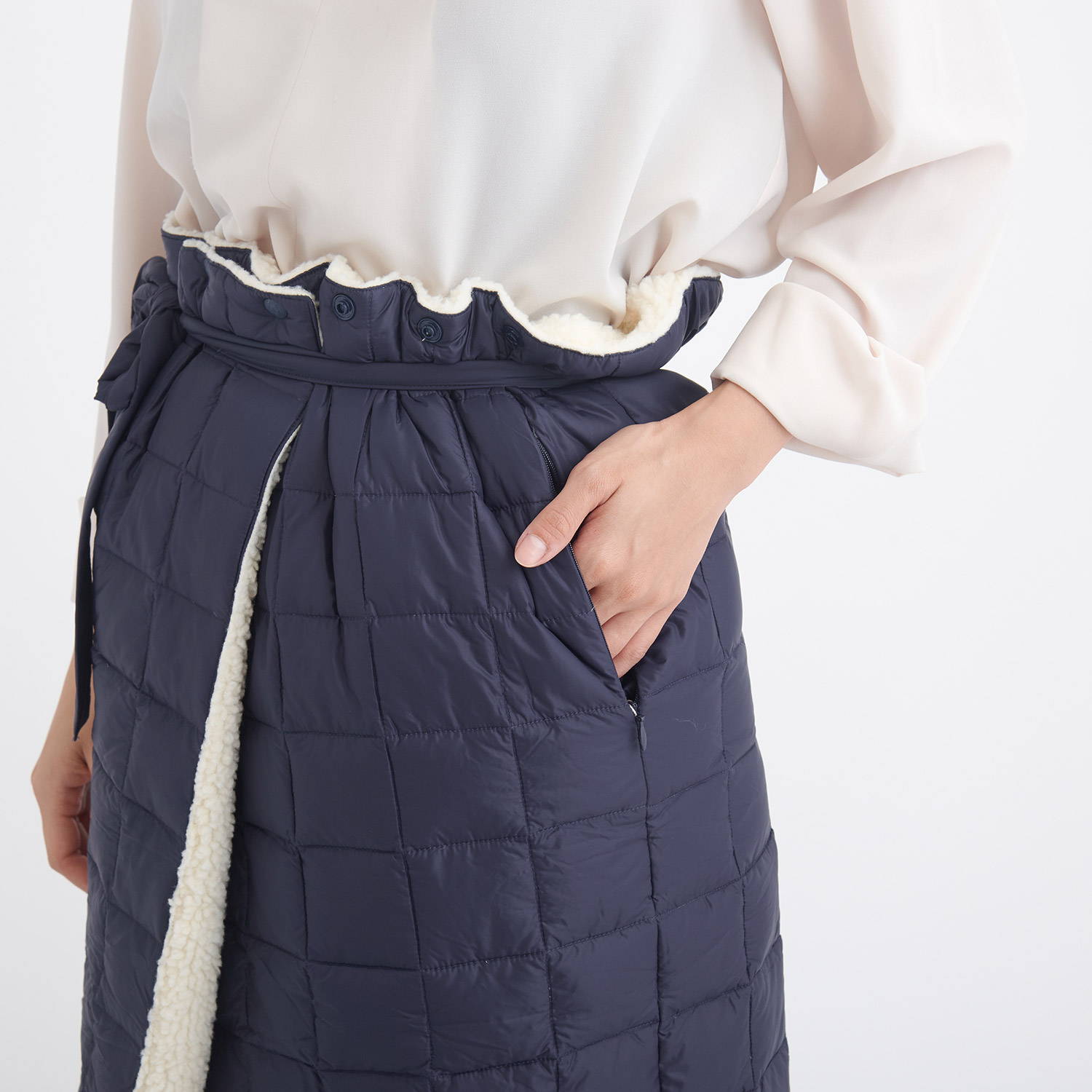 TAION（タイオン）/3ウェイブランケット/ネイビー/UNISEX