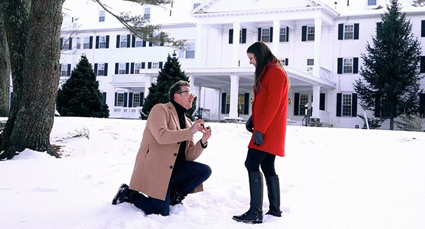 featured couple emily and jared shown during proposal