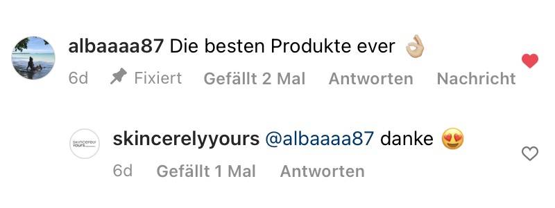 Instagram Kommentar von albaaaa87