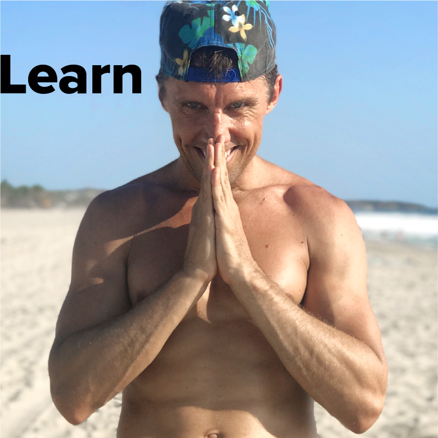 One of Complement's vegan ambassadors Michael Palm on the beach. 
