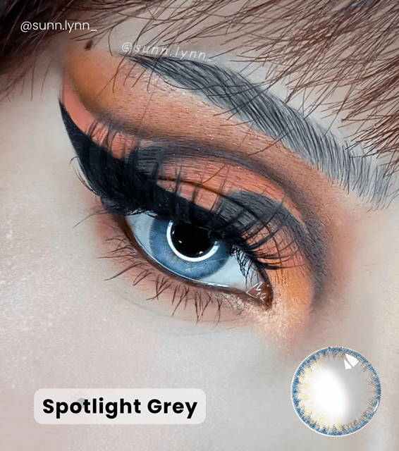 Big Iris model -  Spotlight Grey Contacts