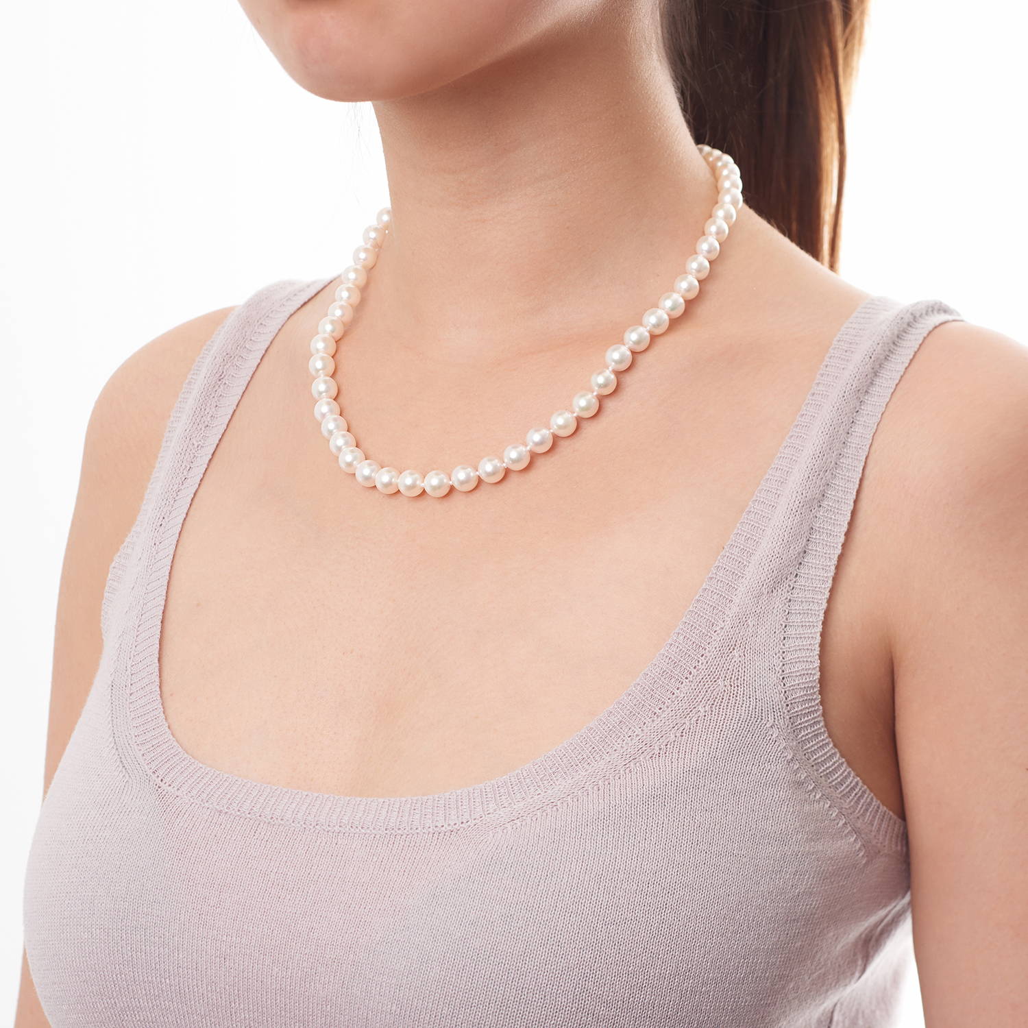 Pearl Necklace Sizes: 7.5-8.0mm