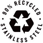 90% Recycled Steel