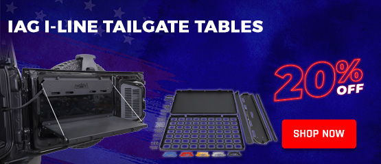 4th of July Sale - IAG I-Line Tailgate Tables 20% OFF!