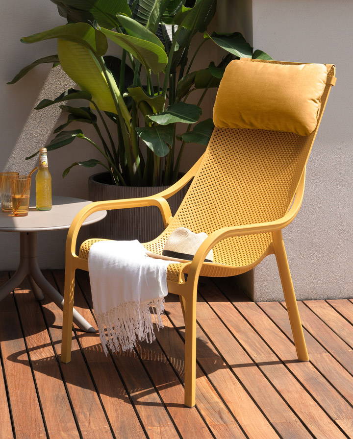 Net Lounge By Nardi Outdoor - In Mustard Or Senape