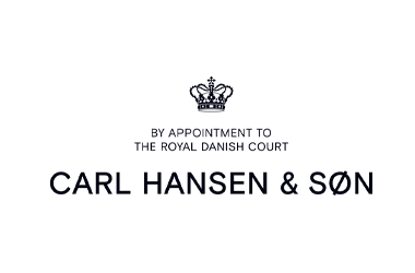 Logo of Carl Hansen & Søn with royal court endorsement.