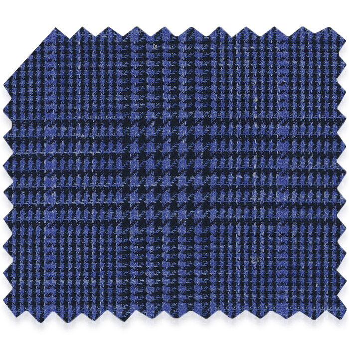 Color : Blue checkered fabric