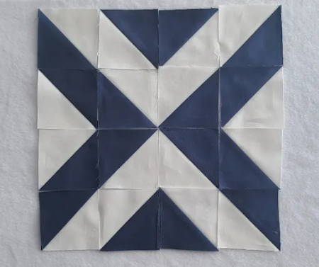 Half-Square Triangle Layout - Modern X