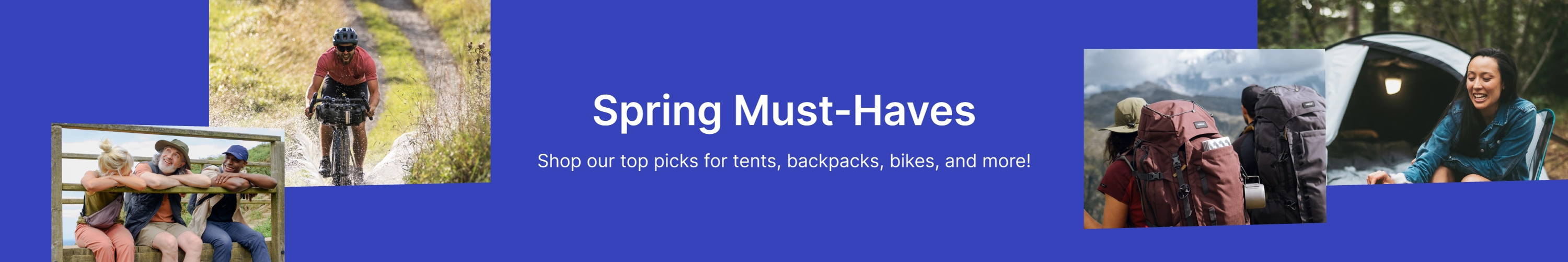 Spring Must-Haves: Shop our top picks for tents, backpacks, bikes, and more!