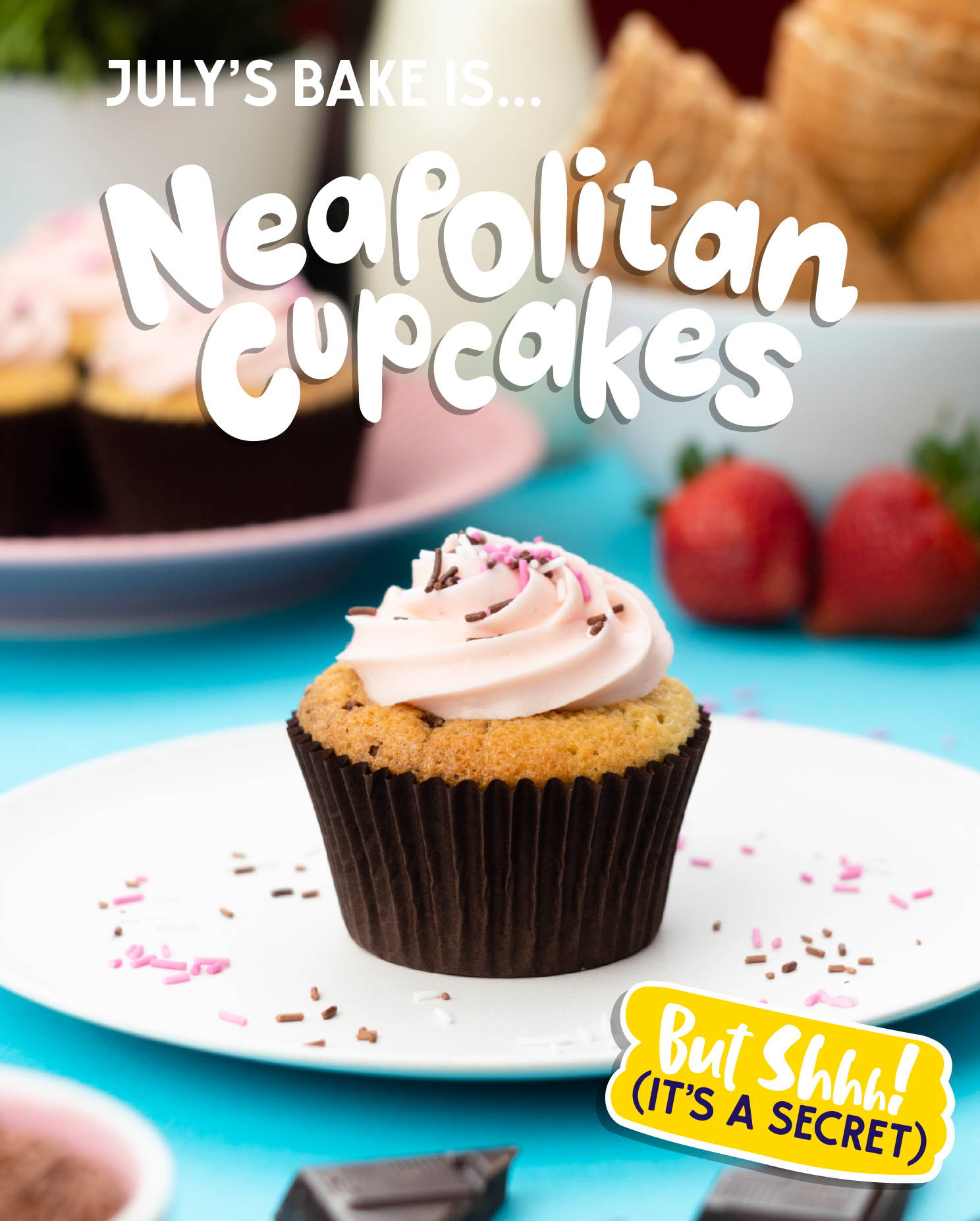 Neapolitan Cupcakes