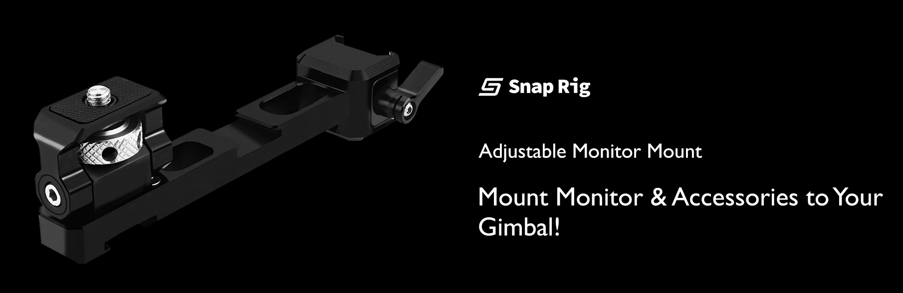 Proaim SnapRig NATO Monitor Mount for DJI RS 2 / RSC 2 / RS 3 / RS 3 Pro Camera Gimbals. NMH249