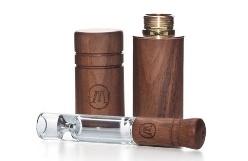 Marley Natural Glass & Walnut Chillum Pipe