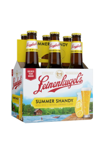 Six-pack of Leinenkugel's Summer Shandy beer with lemon flavor.