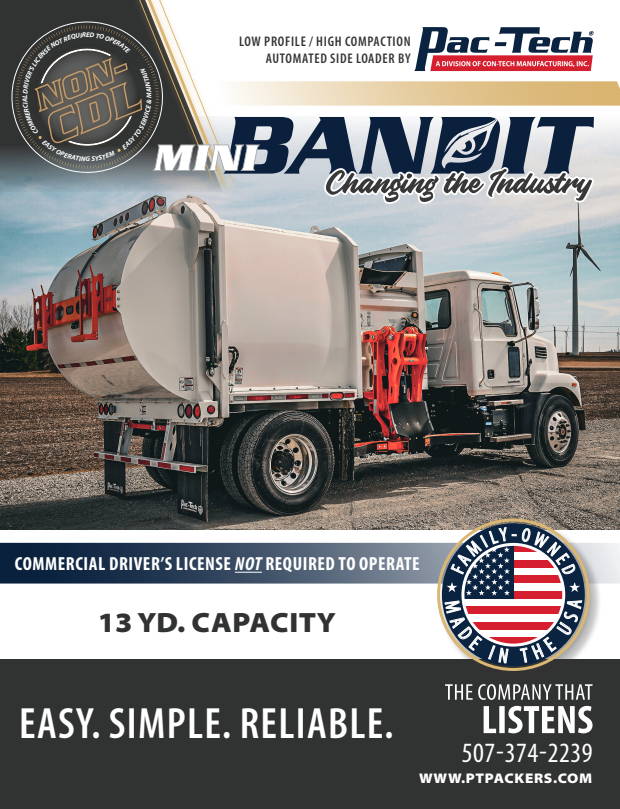 MiniBandit Automated Side Loader Garbage Truck