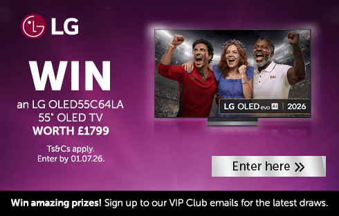 Win an LG OLED TV worth £1799. Enter now!