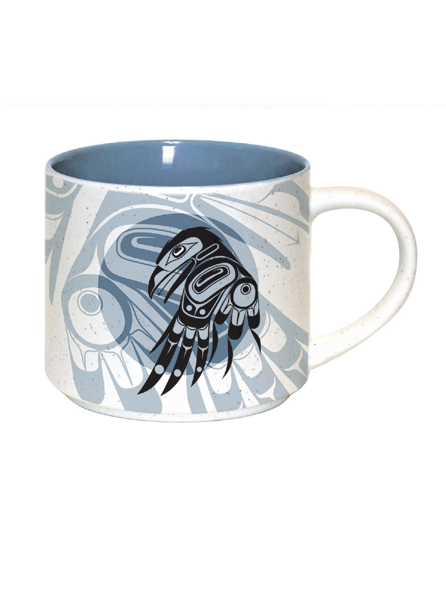 Raven Moon 16oz Ceramic Mug by Allan Weir, Haida