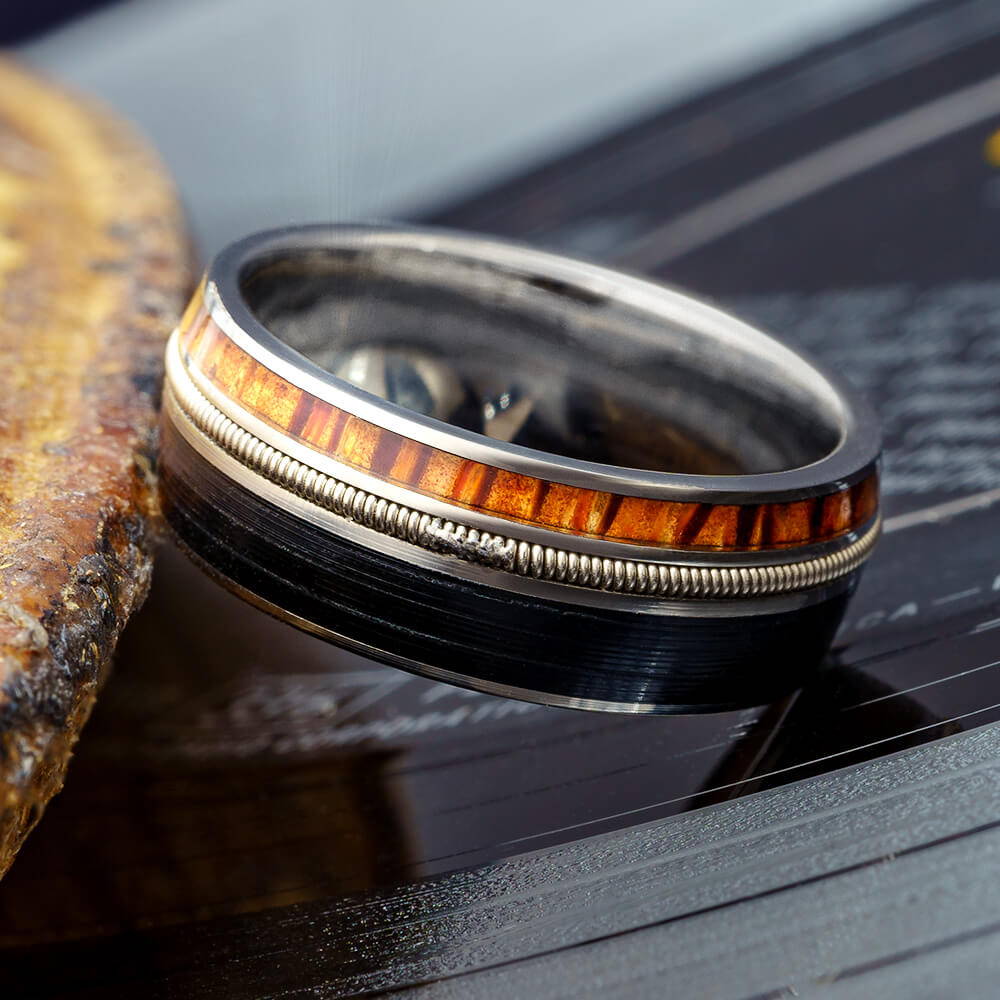 Guitar String ring with small weld seam