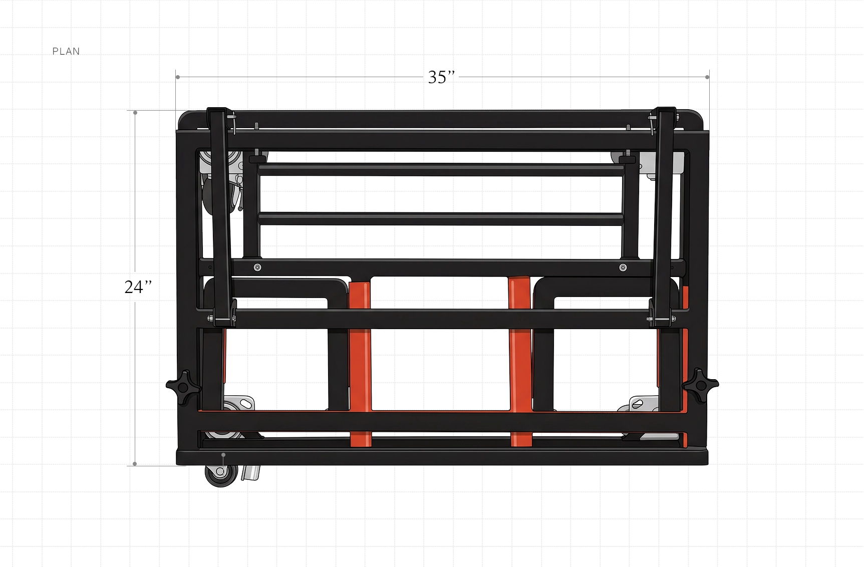 RYFA FOLDABLE DRYWALL CART