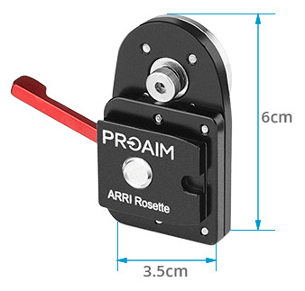 Proaim Ace EVF Adapter for ARRI-Style Rosette | For Camera Cage & Rigs