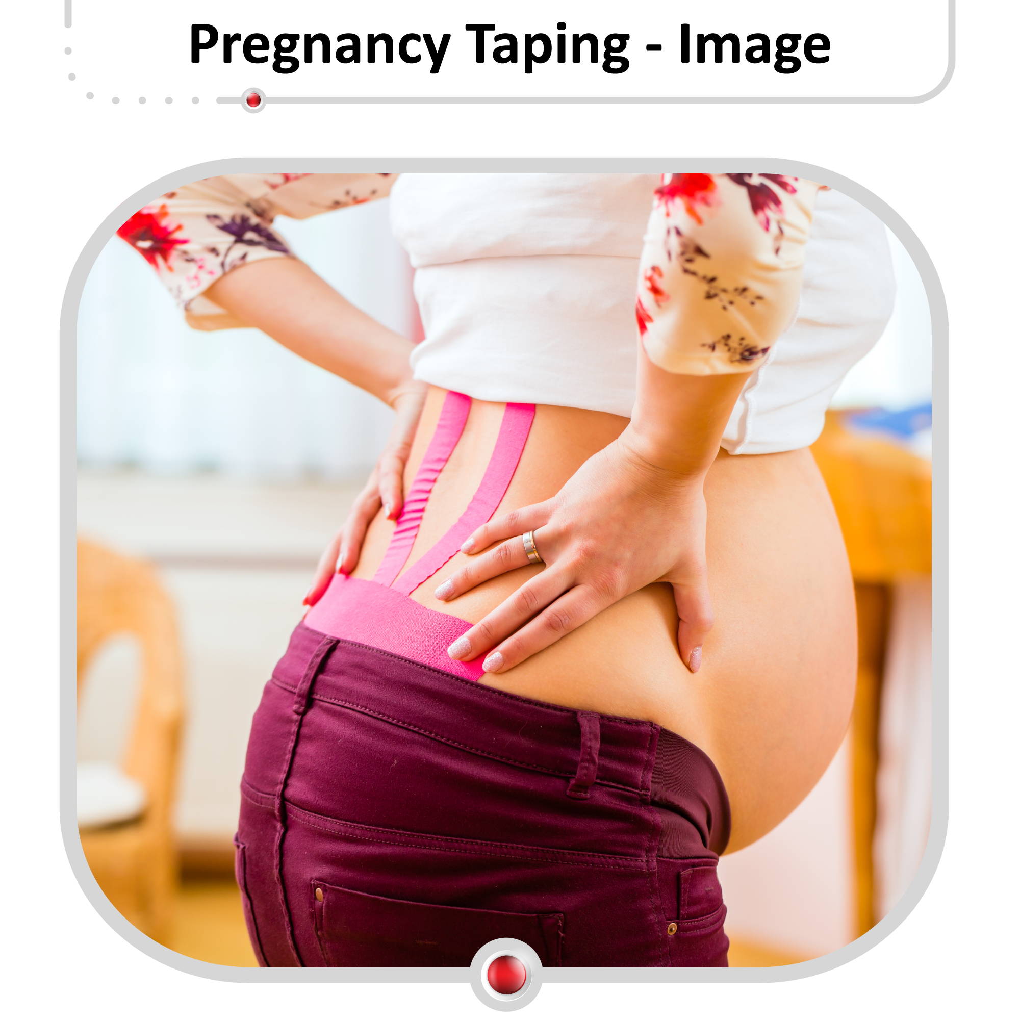How do I kinesio tape my pregnant belly? 