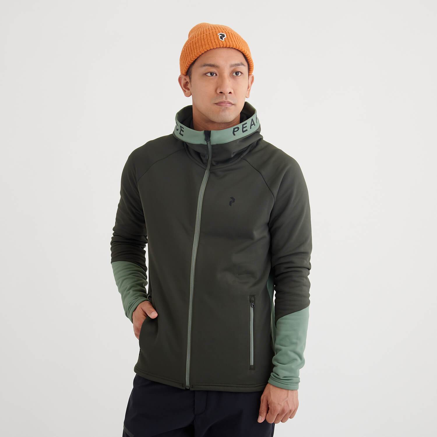 PeakPerformance（ピークパフォーマンス）/ライダージップフード/カーキ/MENS