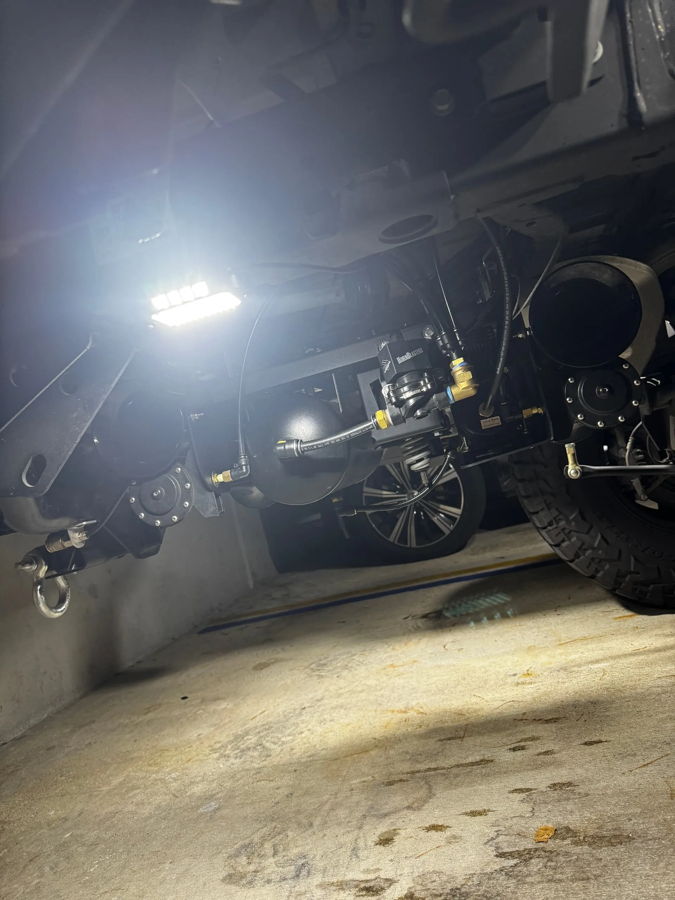 Stealth Spare Tire Delete airlines fittings hardware Stephen's 2022 Jeep Gladiator onboard air overview photo 7