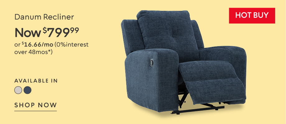 Danum Recliner now $799.99