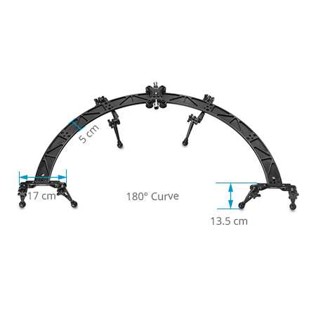 Proaim Curve-180 Curved Circular Video Camera Slider