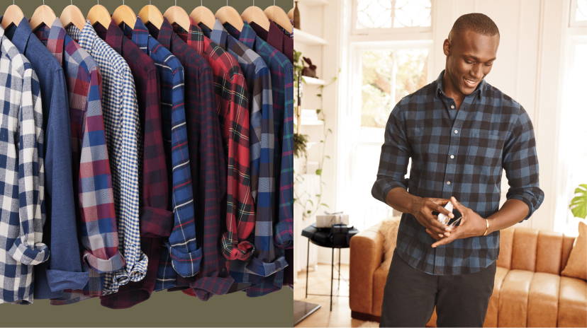 Supersoft Flannels. He’ll never want to take off these shirts that have been brushed to perfection.