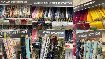 Cotton Fabrics in Retail Chain Store that are Good for Quilting
