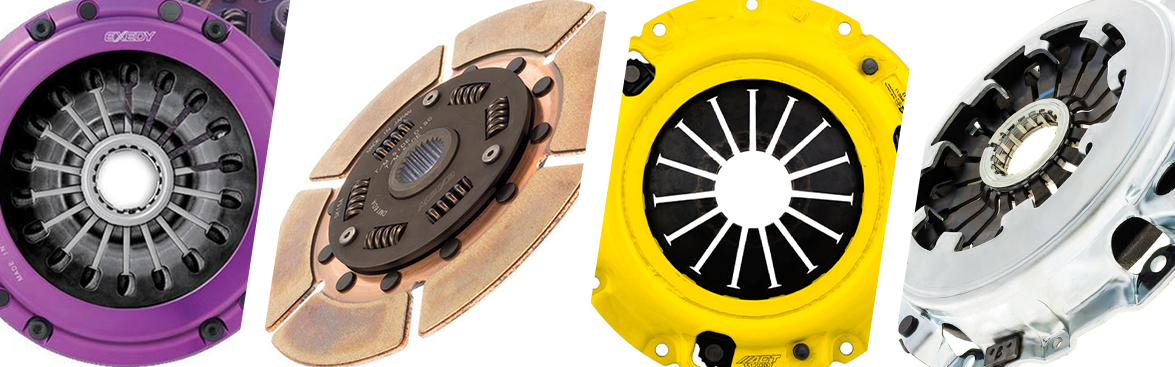 Photo collage of clutches for off-road vehicles.