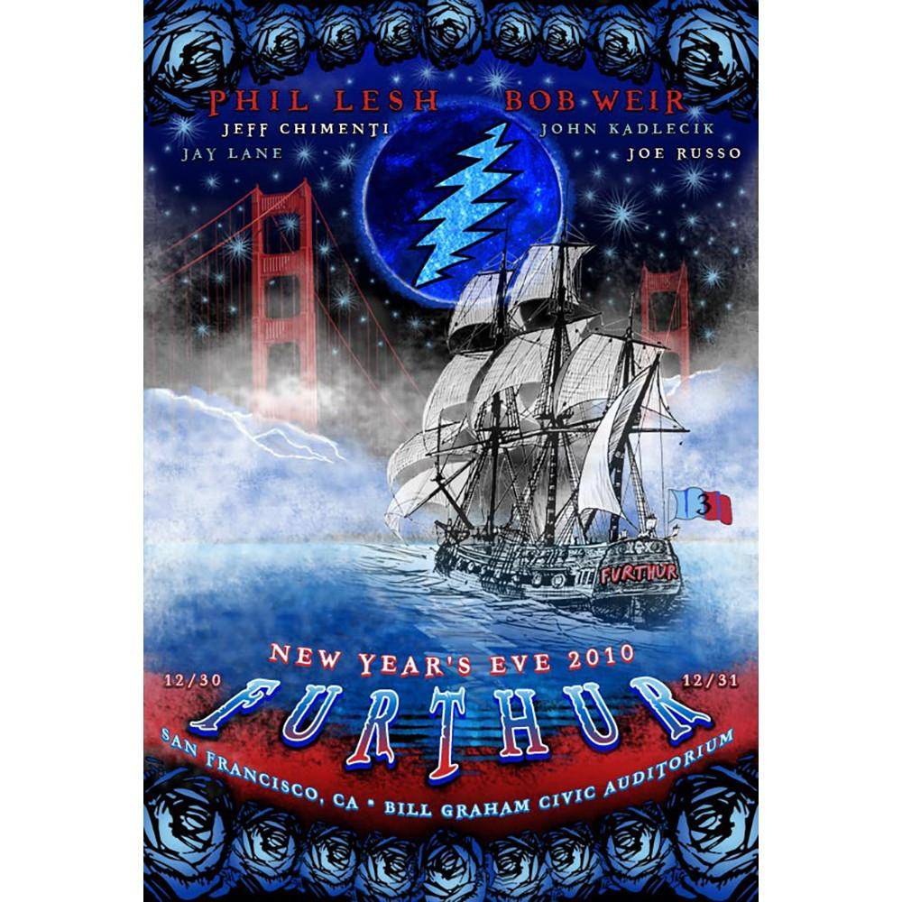 Taylor Swope's Furthur Blue Moon New Year's 2010 Poster