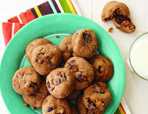Chocolate Chip, Cranberry and Soy Nut Cookies