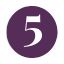 Purple circle with white number 5.