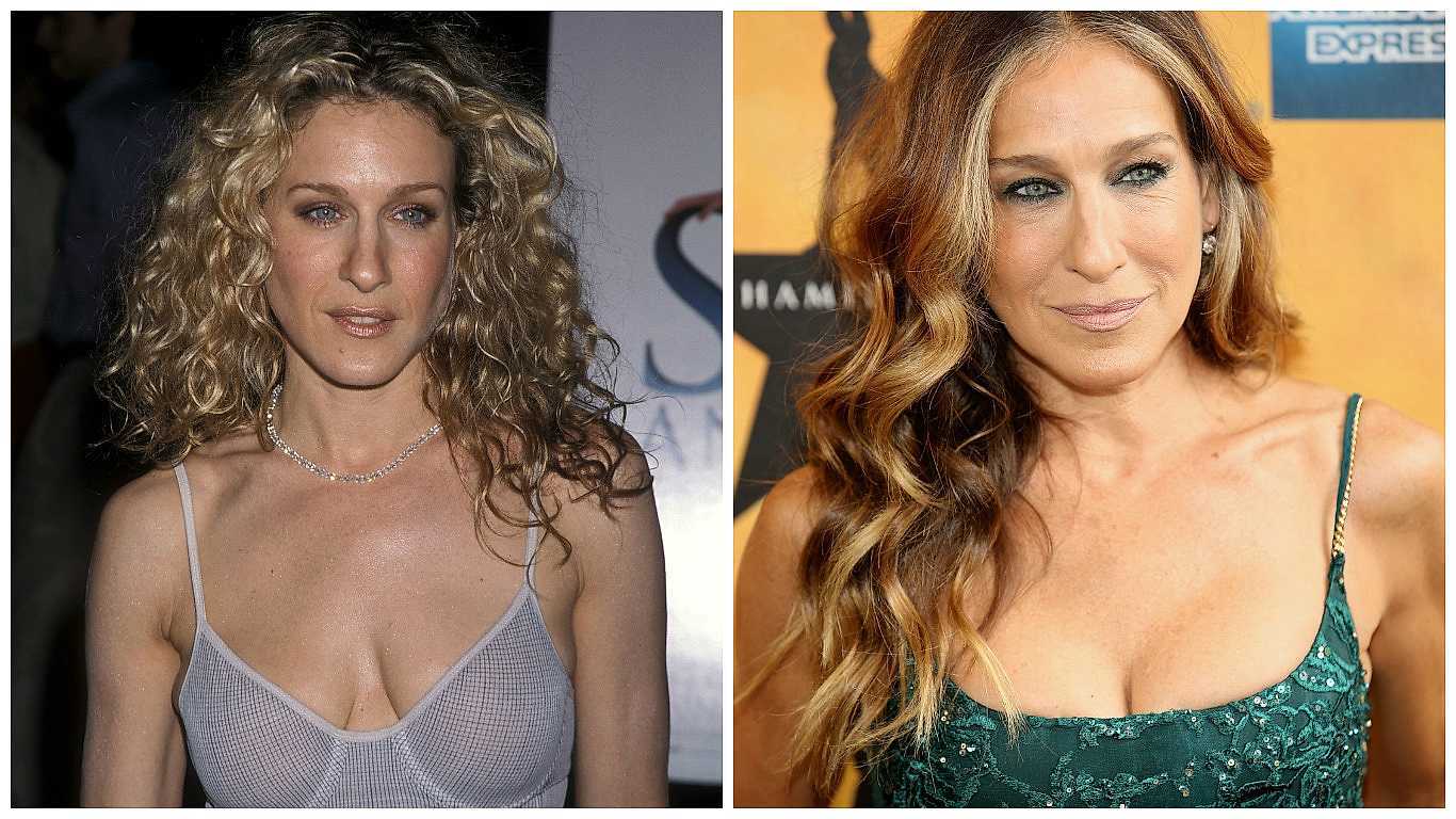 Sarah Jessica Parker with curly hair 