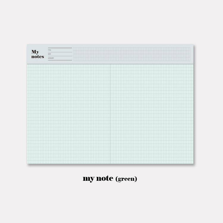 My note(green) - GMZ The memo big scheduler and grid notepad