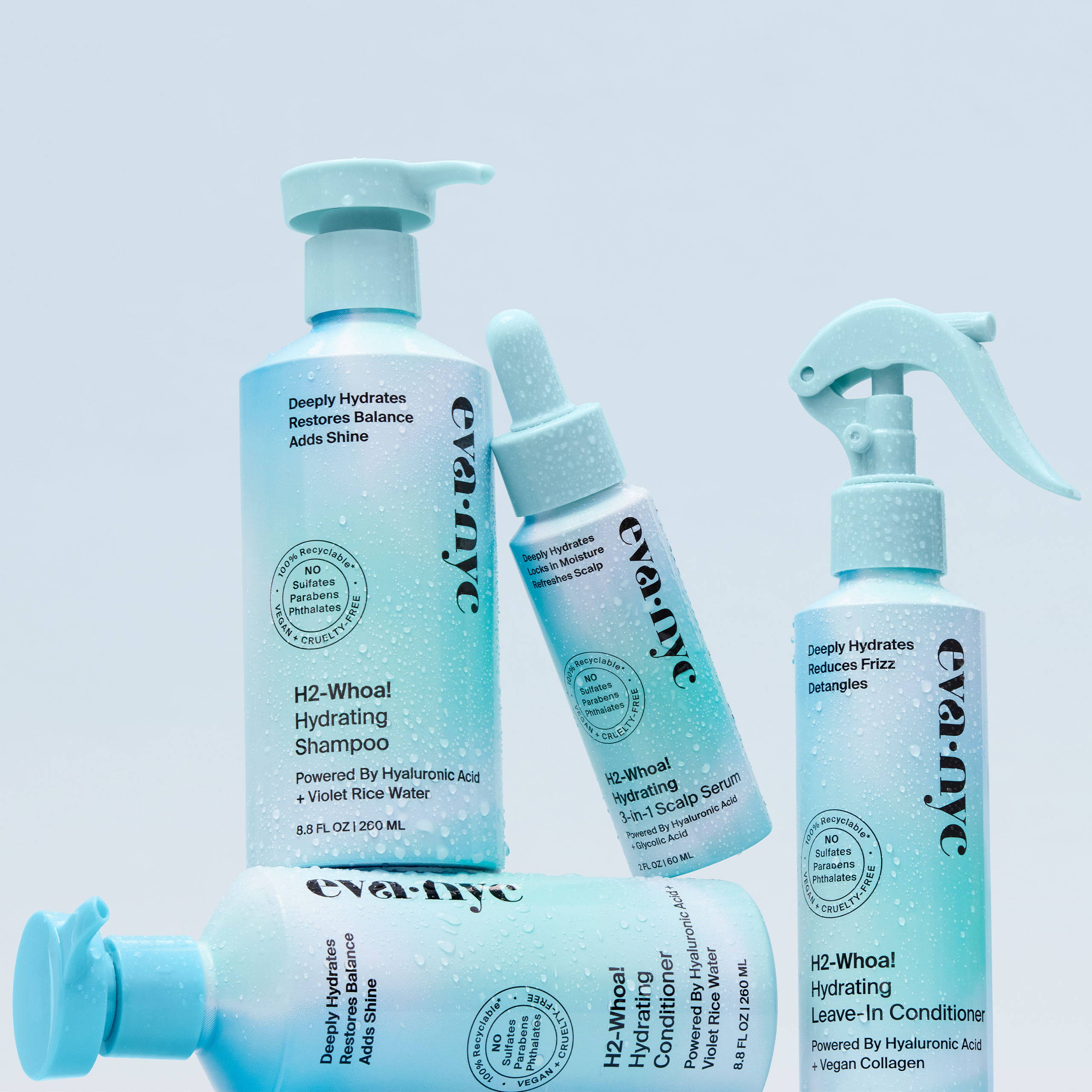 Eva NYC's hydrating hair products