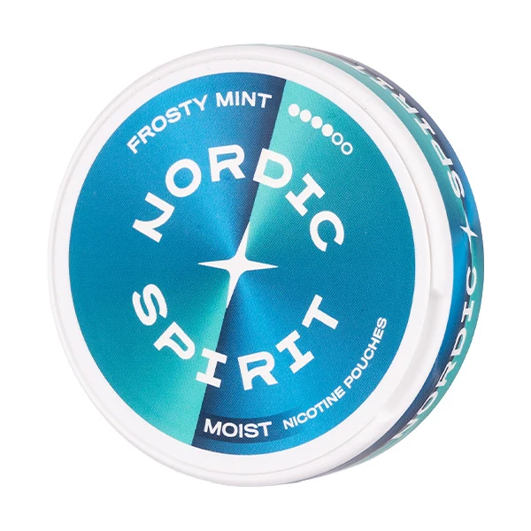 Nordic Spirit Frosty Mint moist nicotine pouch can.