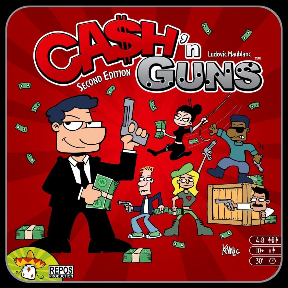 The box art for the game Cash N Guns.