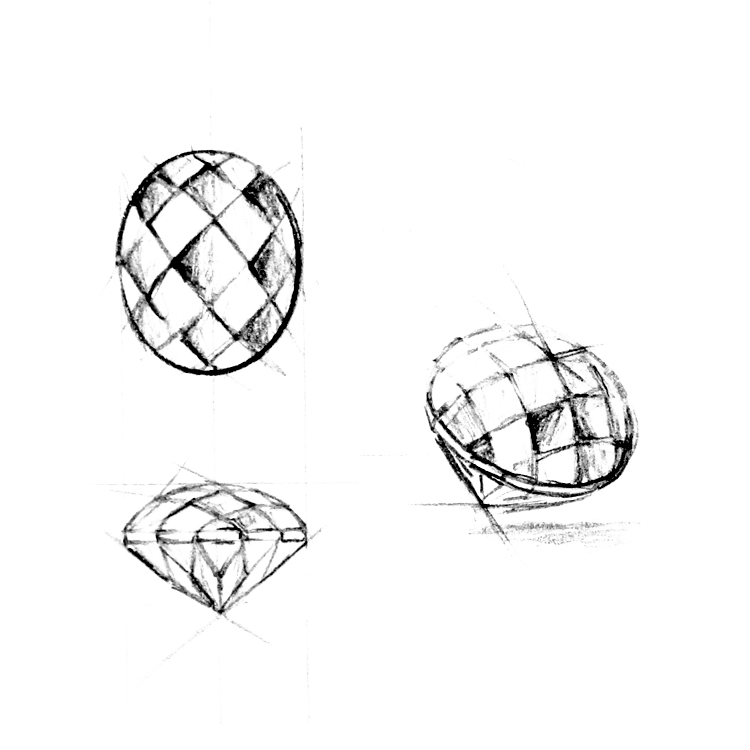 checkerboard cut gemstone