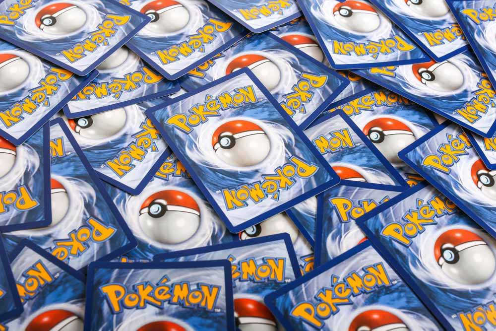 pokemon cards facing-down