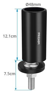 Proaim Stub Car/Vehicle Mount for Camera Rigging | For ø42mm & ø48mm Speed Rails
